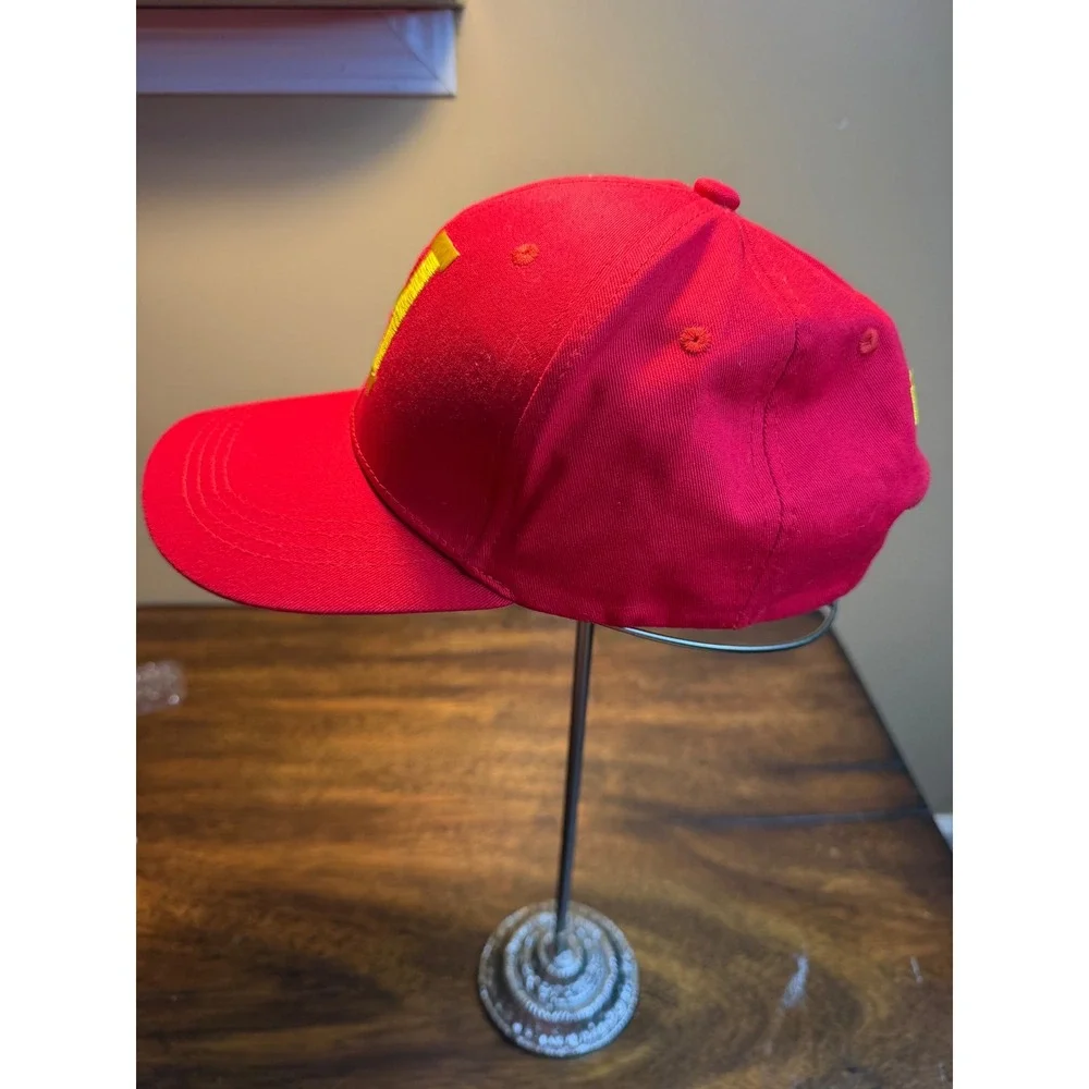 Atlanta Hawks NBA Red Hat Yellow‎ Embroidered H Atlanta Mens Cap Adjustable